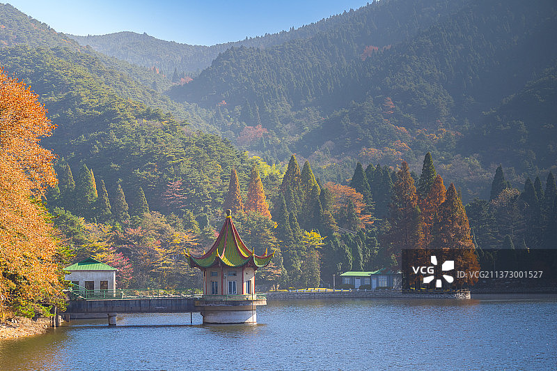 江西九江庐山地质公园深秋风光图片素材