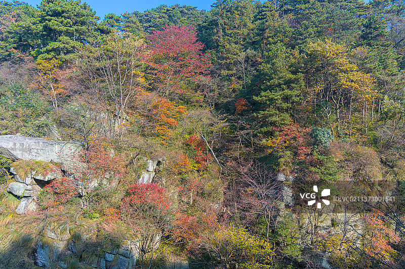 江西九江庐山地质公园深秋风光图片素材