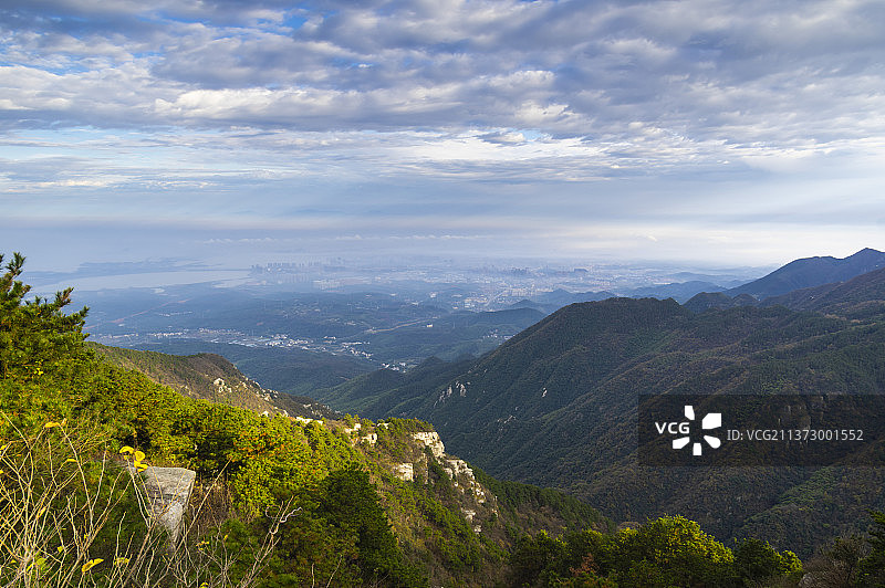 江西九江庐山地质公园深秋风光图片素材