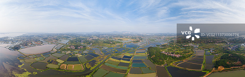 湖北黄石保安湖国家湿地公园航拍风光图片素材