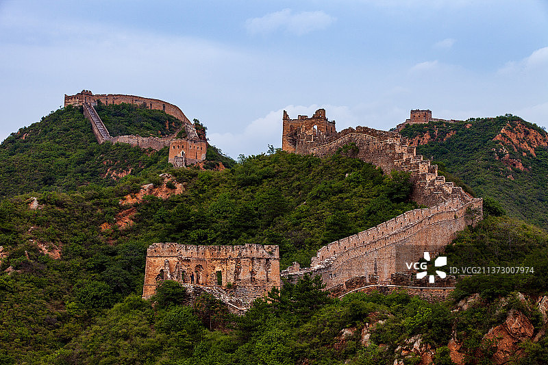 折叠的城墙图片素材