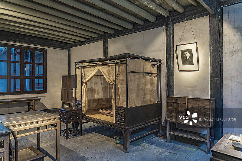 浙江省绍兴鲁迅故里鲁迅故居图片素材