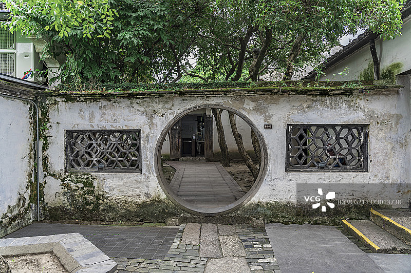 浙江省绍兴鲁迅故里三味书屋图片素材