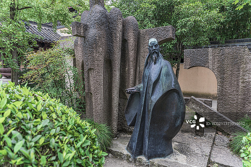 浙江省绍兴沈园陆游纪念馆图片素材