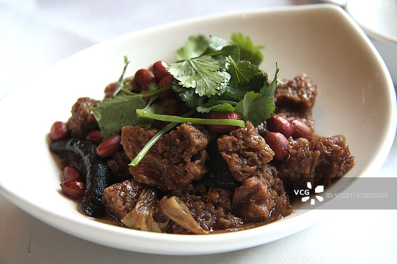 江南传统名菜四喜烤麸图片素材