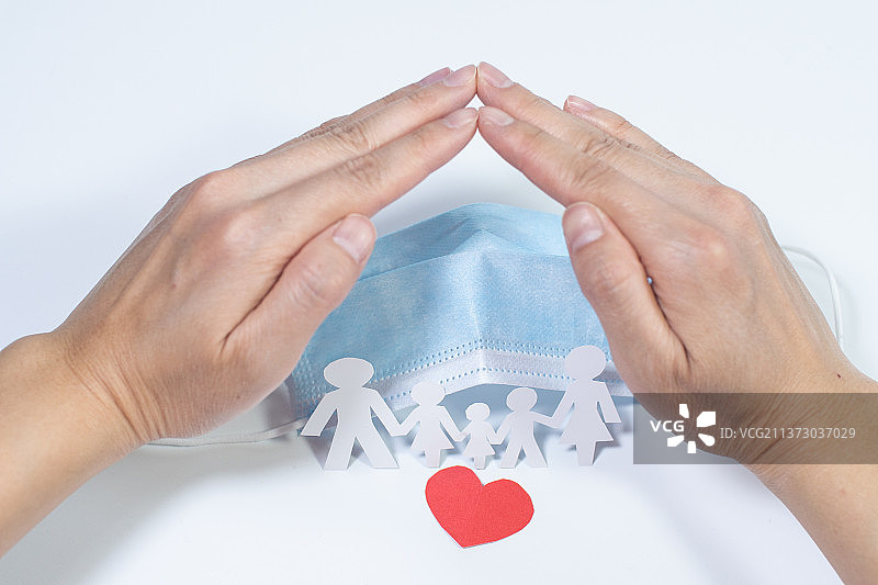 打疫苗打针预防疾病保护家人图片素材