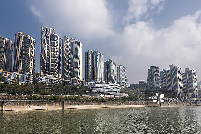 重庆市南岸区南滨路城市风光图片素材