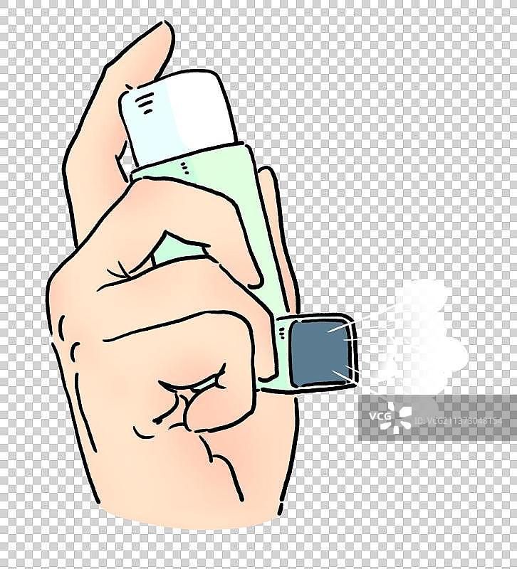 手持哮喘喷雾器图片素材
