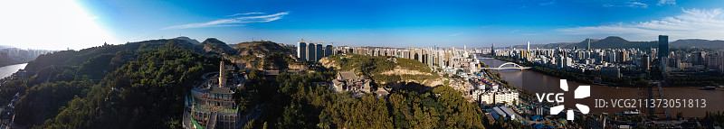 兰州市 城关区 滨河路 白塔山公园 黄河 中山桥 龙源公园 碑林 黄河第一阁图片素材