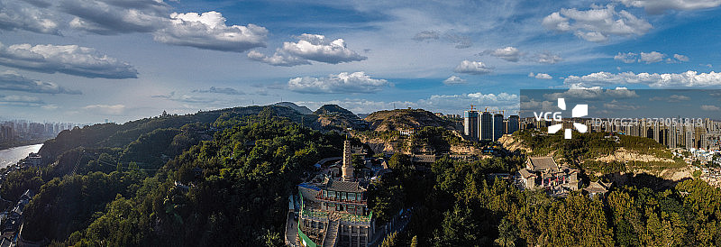 兰州市 城关区 滨河路 白塔山公园 黄河 中山桥 龙源公园 碑林 黄河第一阁图片素材