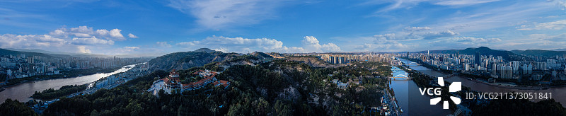 兰州市 城关区 滨河路 白塔山公园 黄河 中山桥 龙源公园 碑林 黄河第一阁图片素材