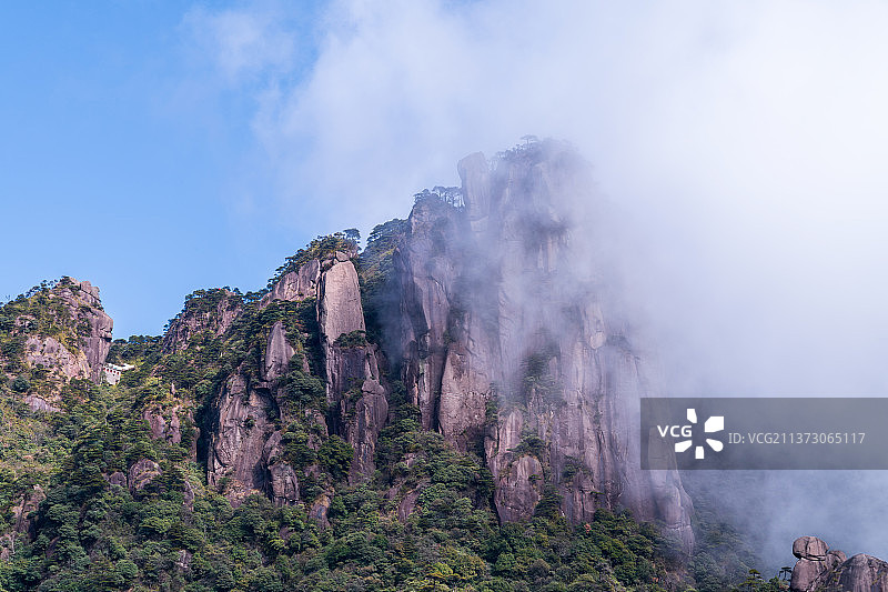 江西上饶三清山西海岸景区风光图片素材