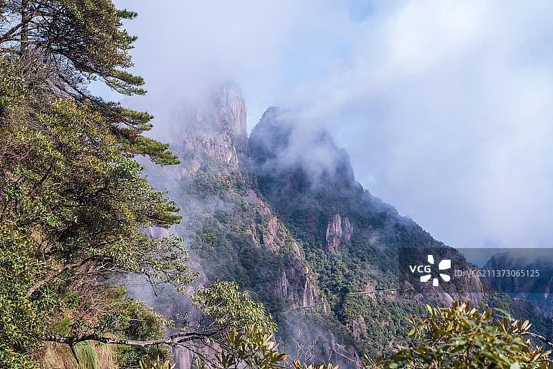 江西上饶三清山西海岸景区风光图片素材