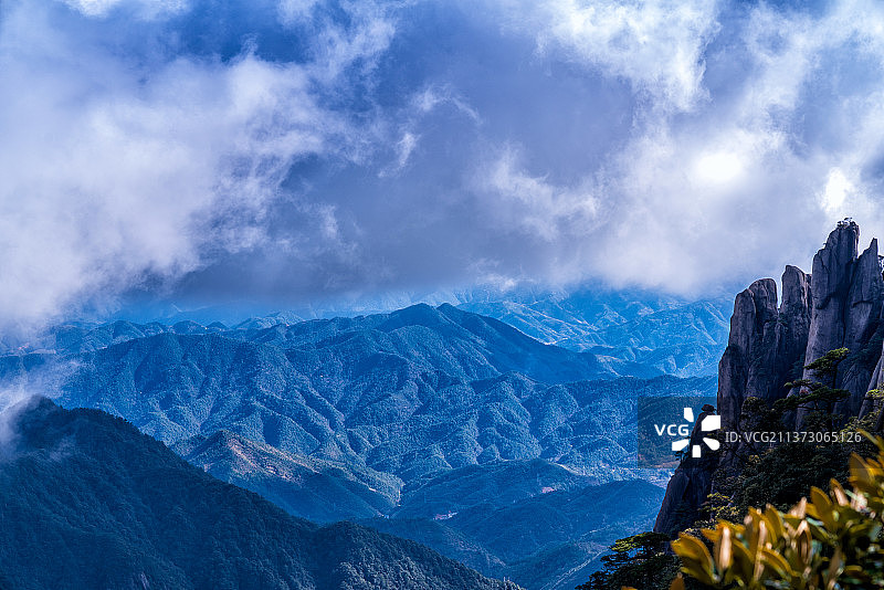 江西上饶三清山西海岸景区风光图片素材