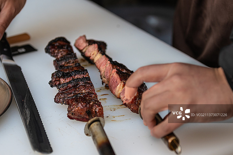 烟熏烤肉图片素材