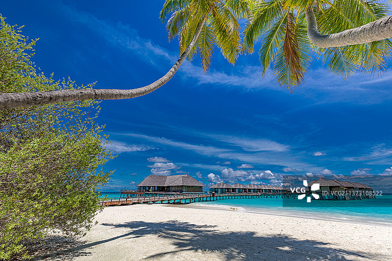 马尔代夫海景风光图片素材