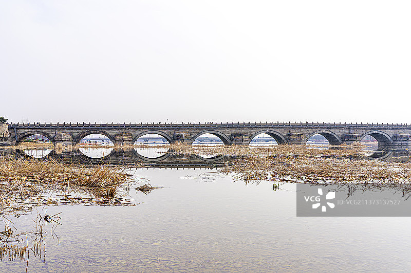 卢沟桥 石桥 古桥 石狮 卢沟晓月 宛平城 永定河图片素材