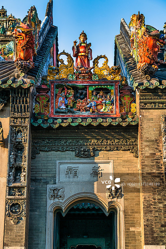 广州陈家祠（陈氏书院）建筑风貌图片素材