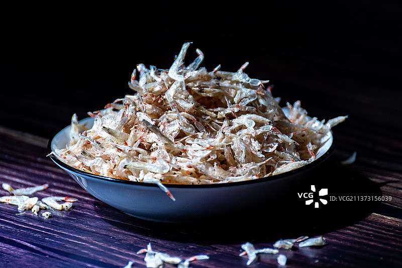 淡干无盐虾皮虾米海米图片素材