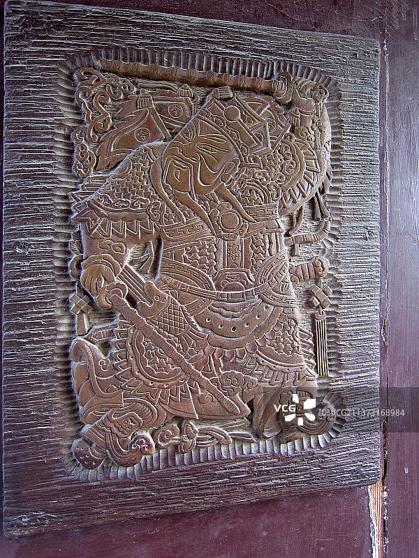 甘肃嘉峪关游击将军府墙壁装饰图片素材