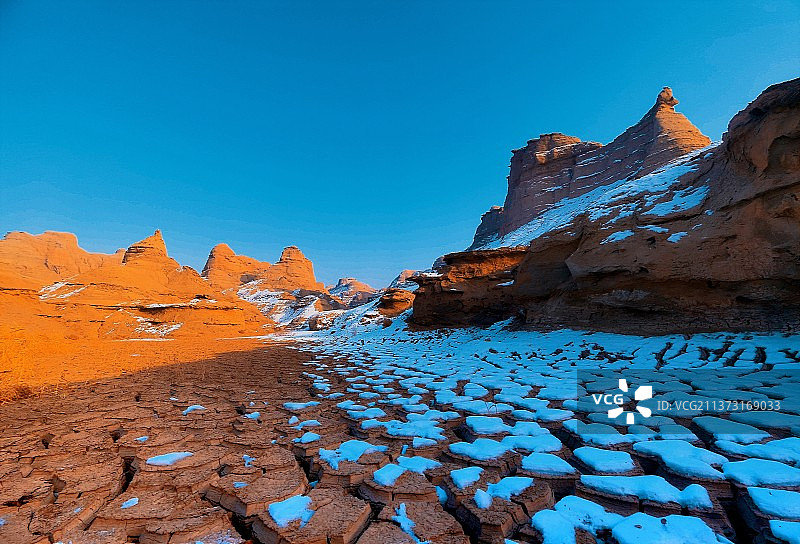 魔鬼城丹霞地貌奇观图片素材