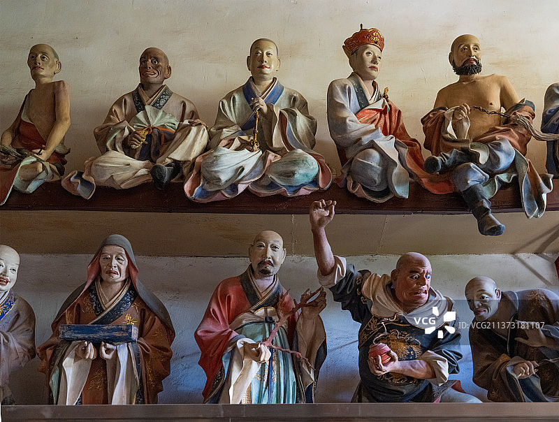 邛竹寺五百罗汉图片素材