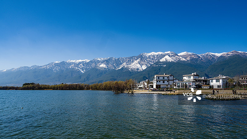 洱海生态走廊风景图片素材