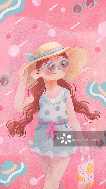 夏日时尚都市女性图片素材