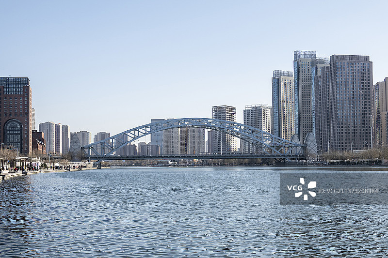 天津海河国泰桥图片素材