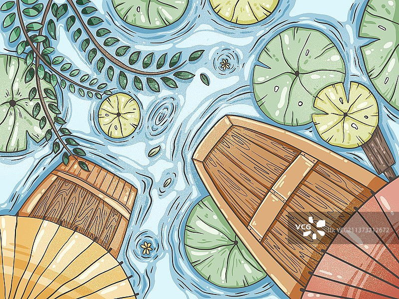 出游|划船图片素材