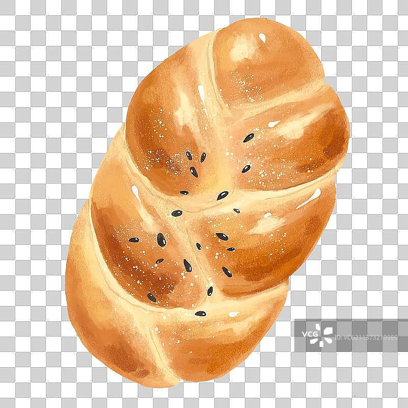 手绘花卷图片素材