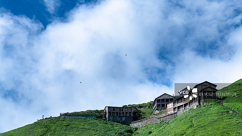 武功山金顶驿站图片素材