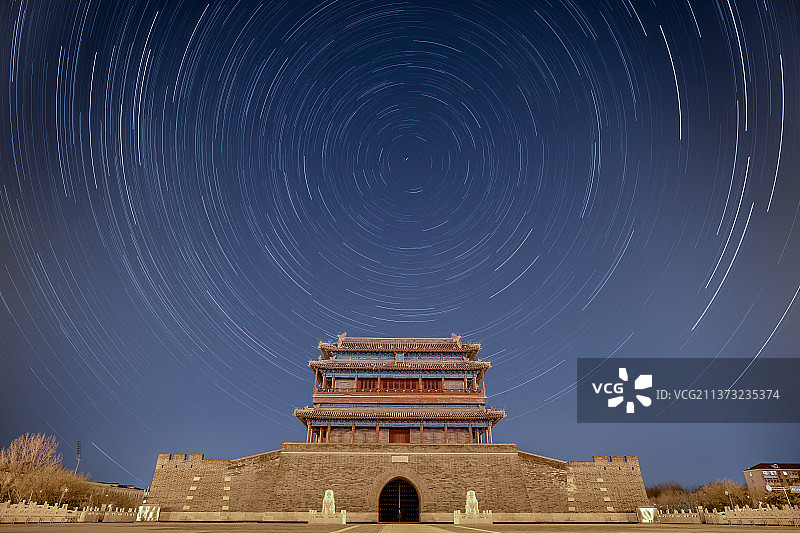 永定门之夜图片素材