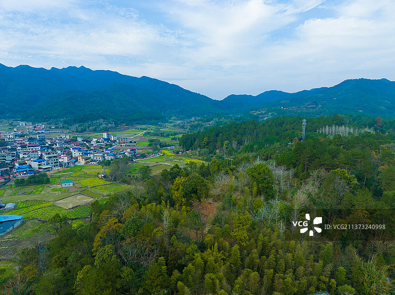 中国农村广西桂林村屯风光图片素材