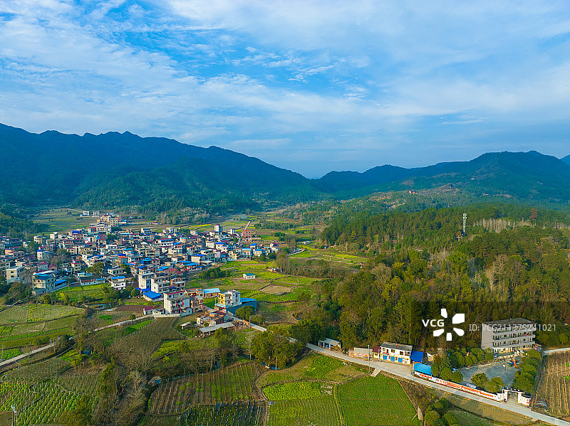 中国农村广西桂林村屯风光图片素材