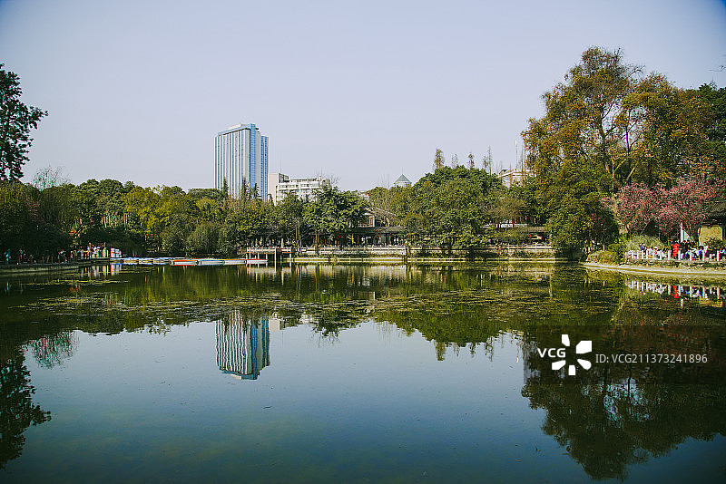 四川成都青羊区人民公园图片素材