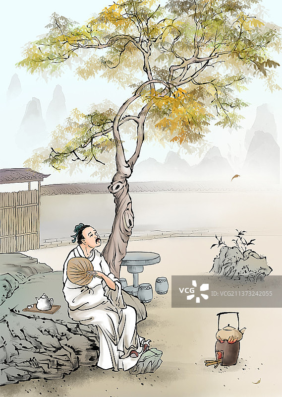 古风院子图片素材