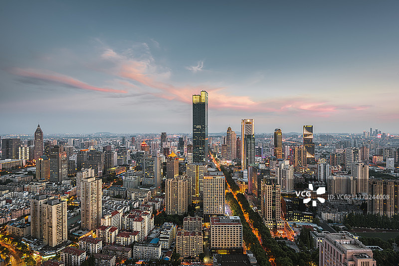 南京新街口城市风光图片素材