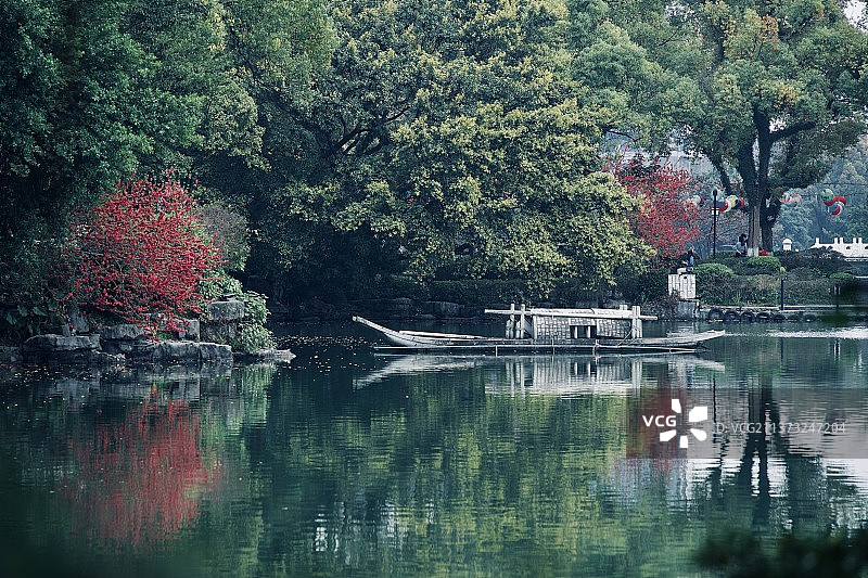 桂林榕湖春色图片素材