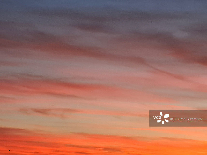 日落时分维杰瓦诺的壮丽天空（低角度）图片素材