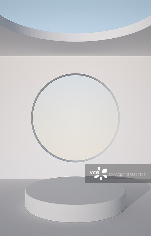 3D渲染抽象电子商务平台商品商铺摊位展台展位基座底座图片素材