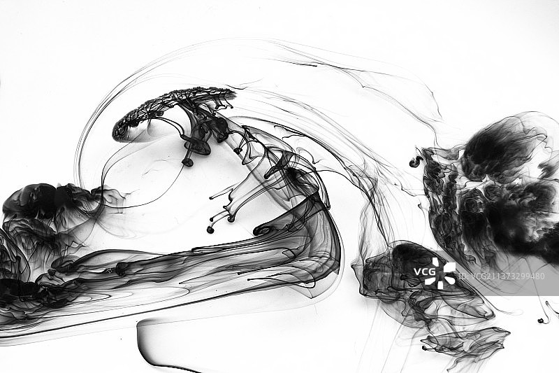 中国风抽象水墨流动肌理图图片素材