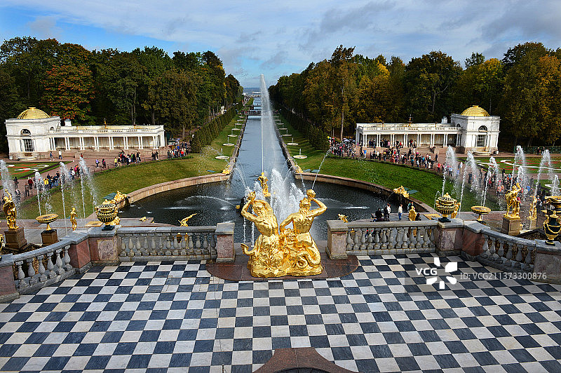 俄罗斯，夏宫，叶卡捷琳娜宫殿，叶凯撒玲宫图片素材