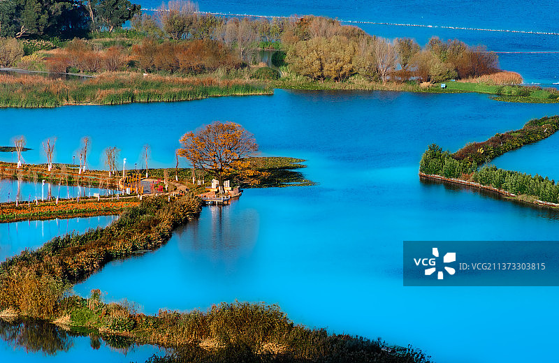 滇池草海 Lac Dian au Yunnan图片素材