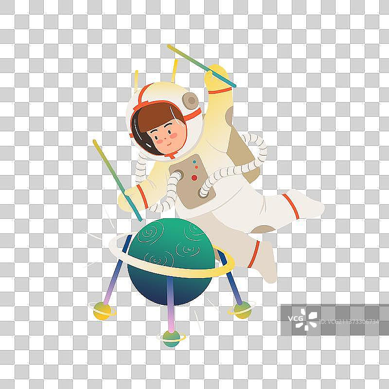 太空乐队宇航员人物元素图片素材