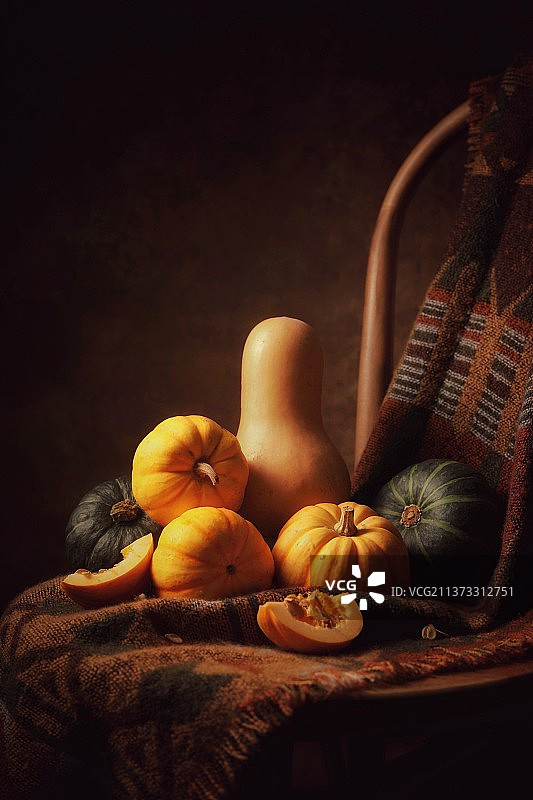 油画 南瓜 秋天图片素材