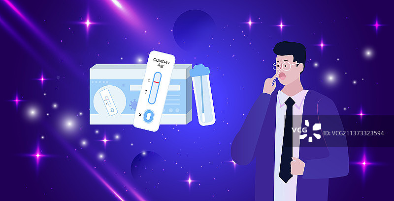 新冠抗原居家核酸自检试剂图片素材