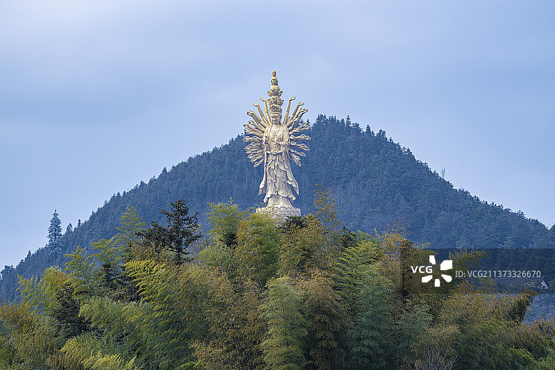 宁乡沩山密印寺，千手观音。图片素材