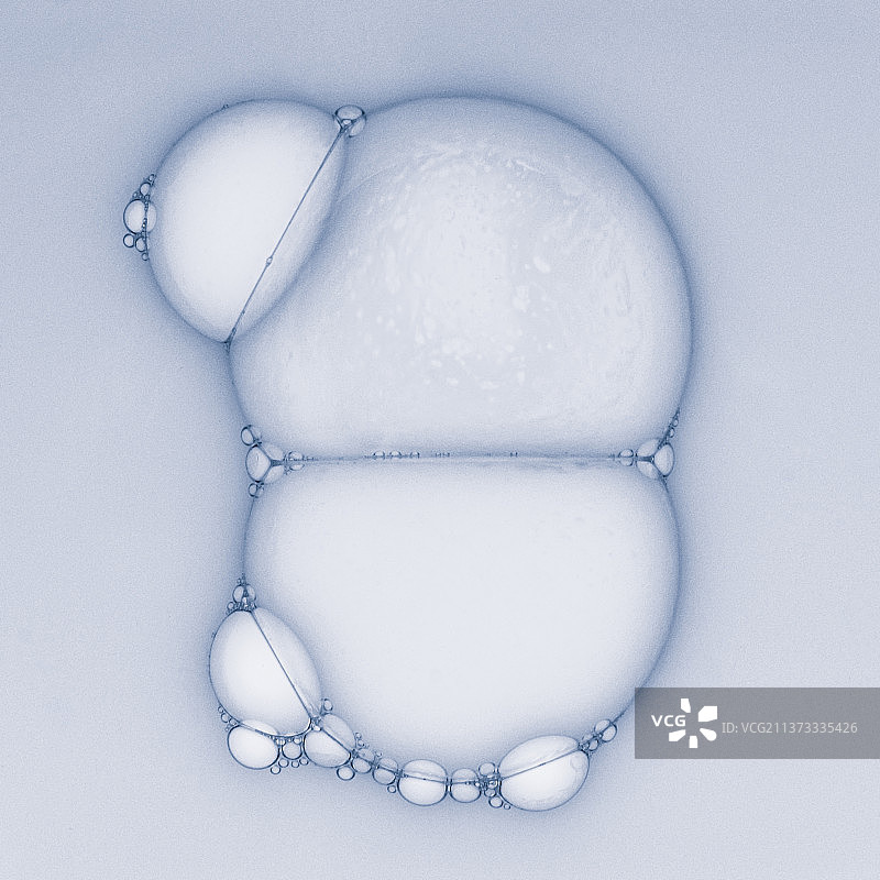 俯视拍摄的桌面气泡图片素材