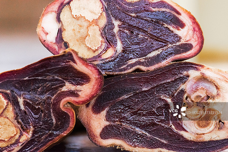 云南特色美食宣威火腿的特写图片图片素材